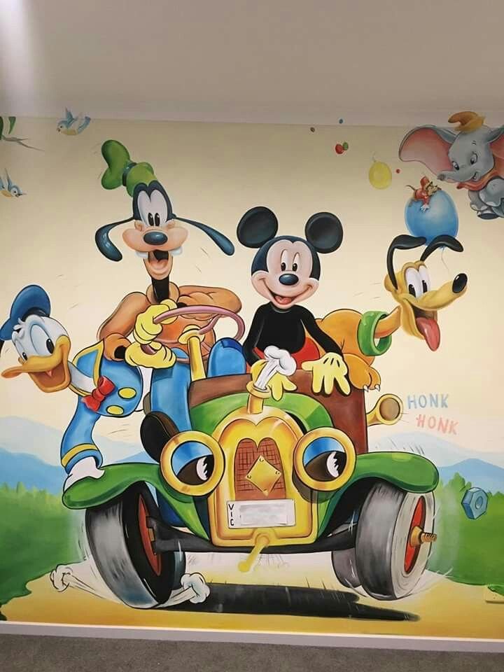 office interior graffiti wall painting design